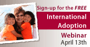 Holt International adoption information webinars.