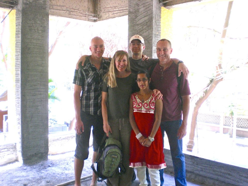 The Roullier family on their recent trip to India.
