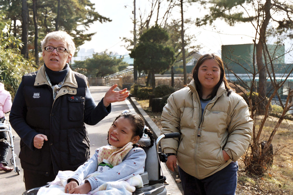 Although through the years Molly has taken on leadership positions at the Ilsan Center in Korea, she has always kept a hands-on role with the children and adult residents at the center — providing a nurturing touch and constant reminder that every child is wanted and loved. 