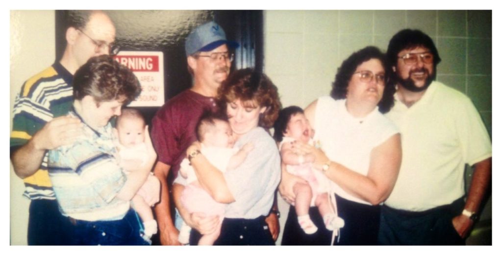 Kathryn Kaiser, Annie Detweiler and Sarah Lutjens were all born within a couple weeks of each other in March 1995. They came home to their adoptive parents  on July 11, 1995. 