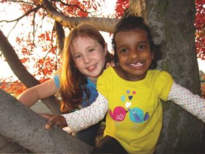 Anandi with her sister, Aubrey