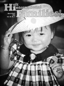 In 1998, we featured Leah on the cover of Holt Families Magazine.