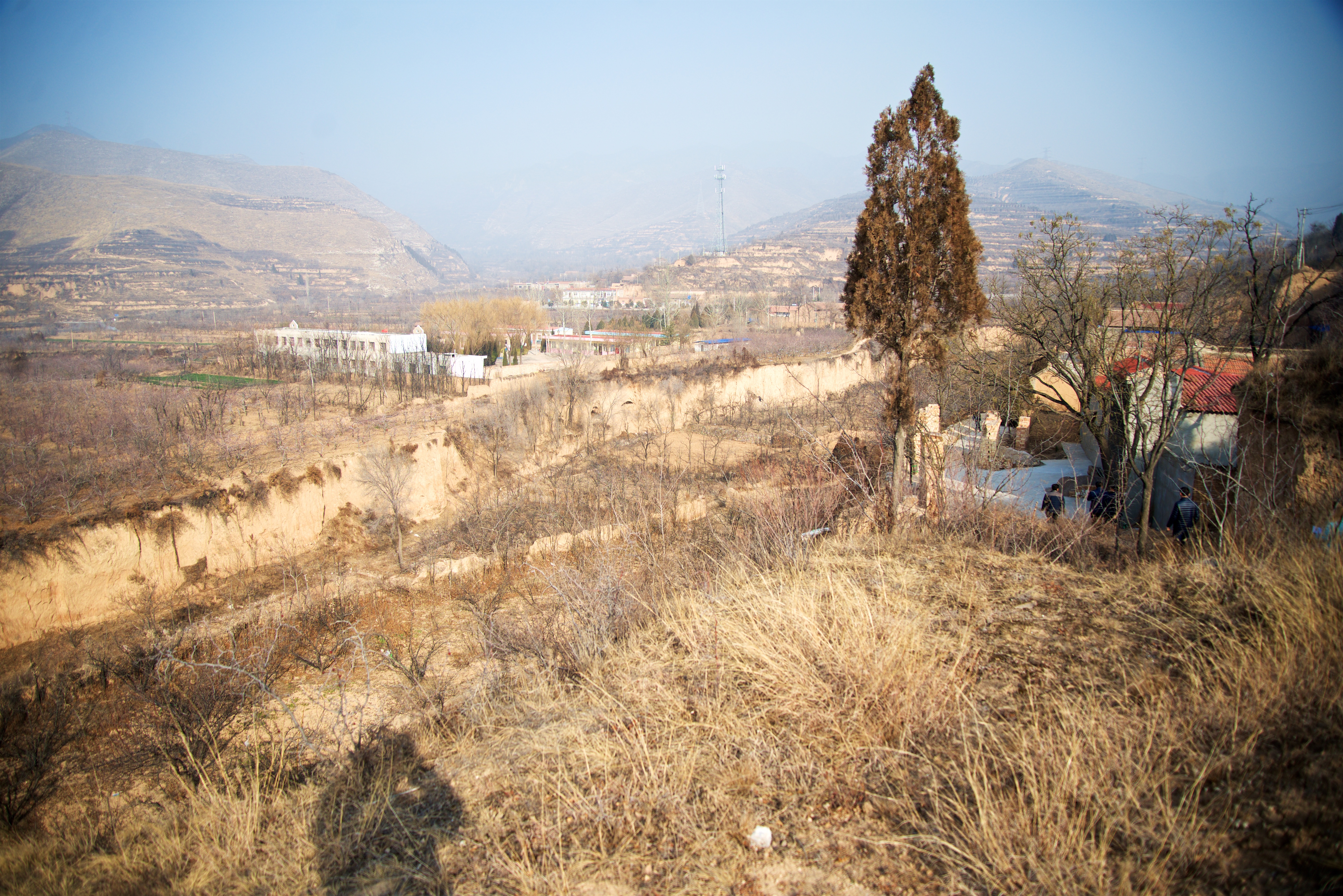 A view over Ruicheng, the village area where Pei lives.