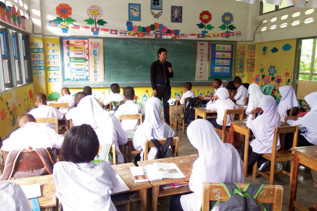 Ahman teaches at a school in Ranong.