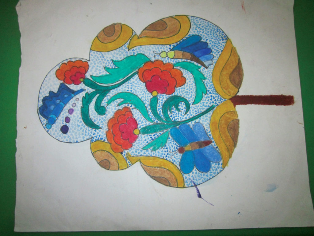 A piece of artwork by Vaijnath, a child in Holt's child sponsorship program