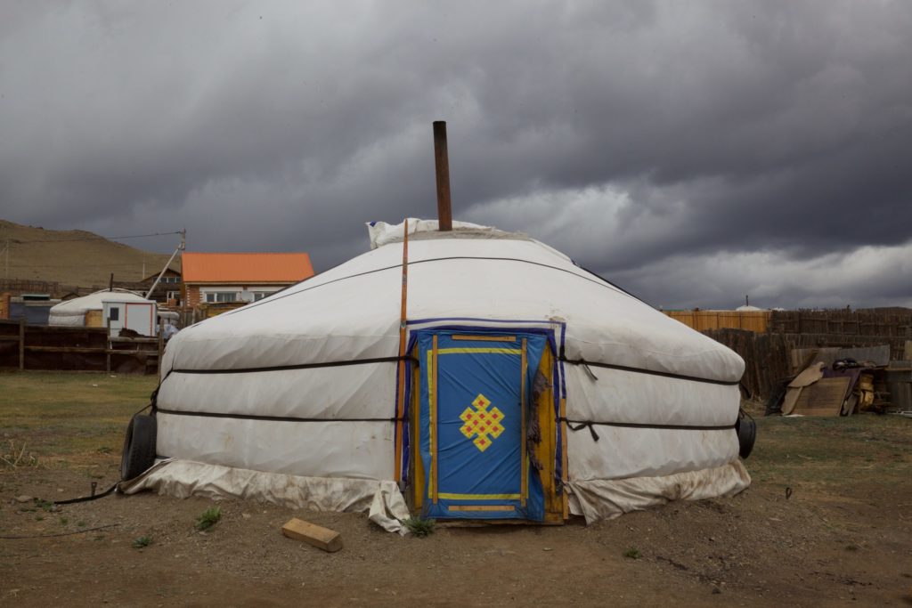 In the ger district of Ulaanbaatar, 10 or 11 people may live together.