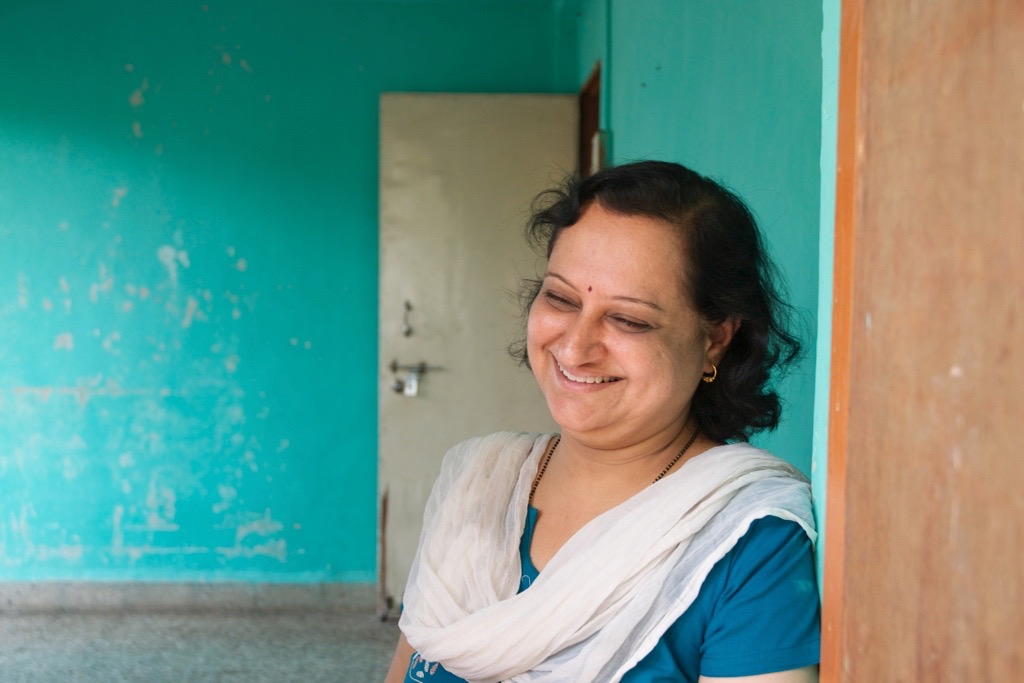 Vaishali in a classroom at the DEESHA.