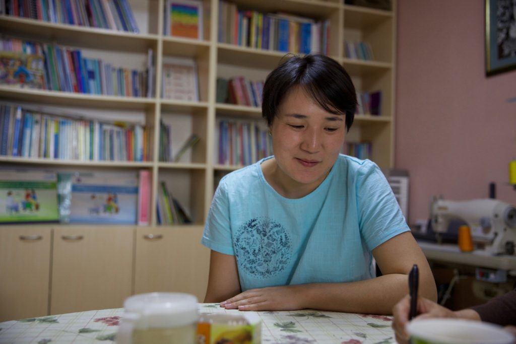 Photo of domestic violence shelter director Undrakh Zorigt who helps mongolian women.