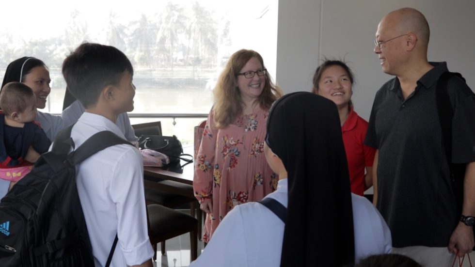 Van Dai Meeting His Adoptive Family.