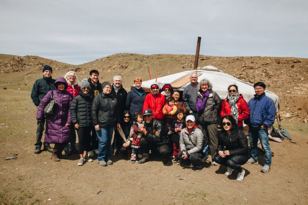 Holt's 2017 donor team in Mongolia.