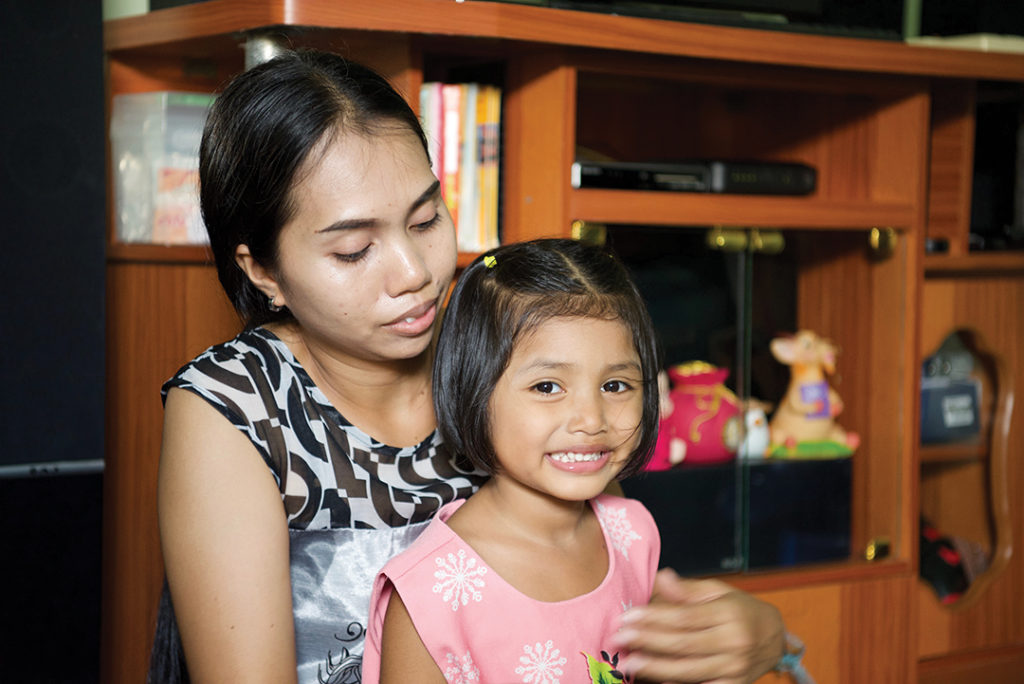 Malee with her daughter, Nan.