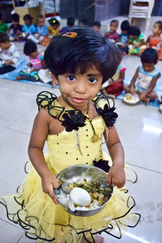 Children hunger in India