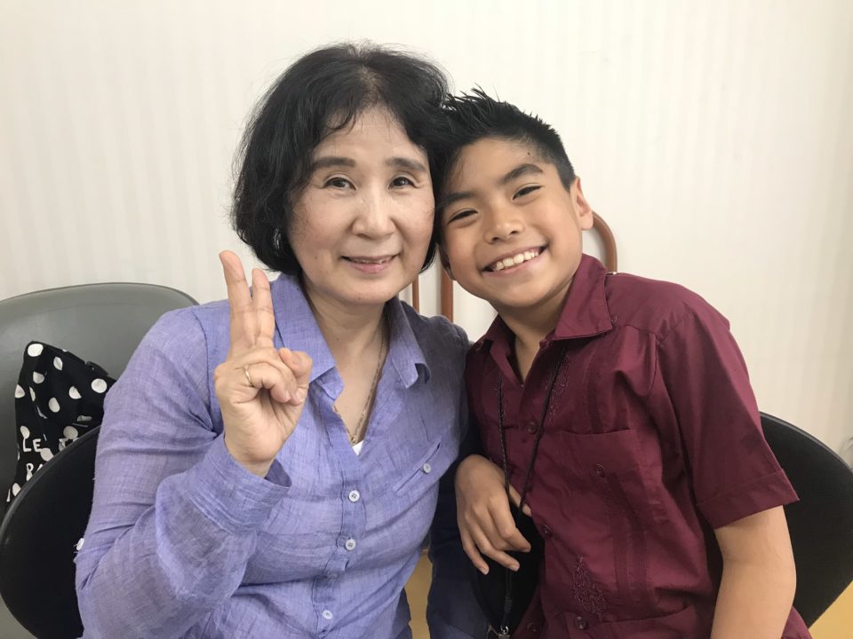 Joshua and his foster mother reunited in South Korea.