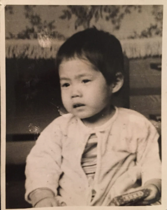 Julie as a little girl in Korea. 