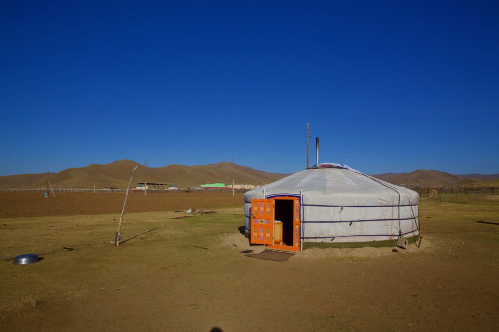  Holt donors pooled their money to buy Lhagvajav and his family the gift of a ger — a traditional Mongolian home. 