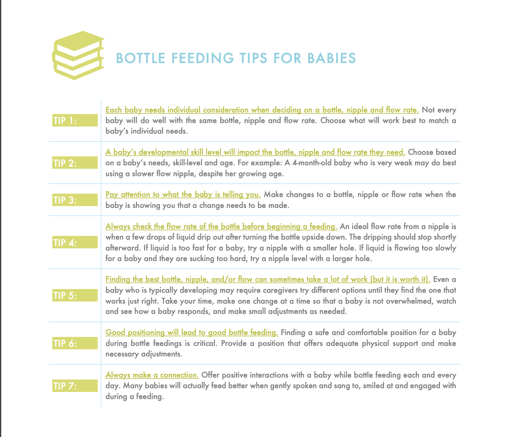 Bottle Feeding Tips For Babies.