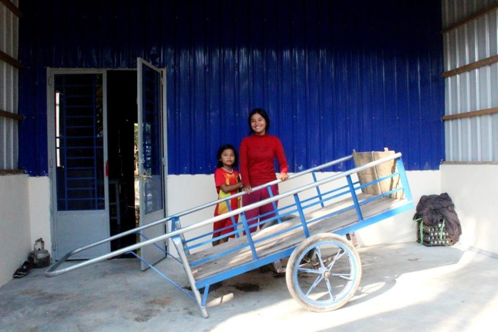 Your gift of a cart has helped Thak's mom transport her cakes to the market, helping her get more rest and generate more income for her family!