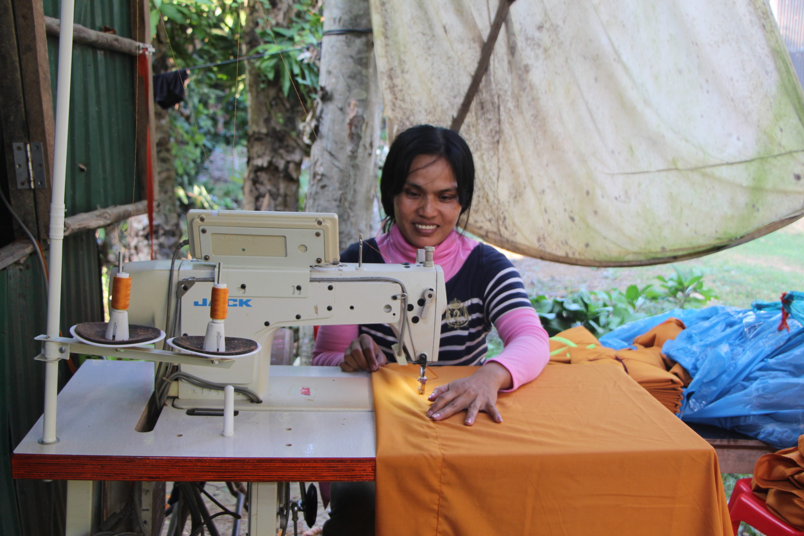 sewing machine in Cambodia