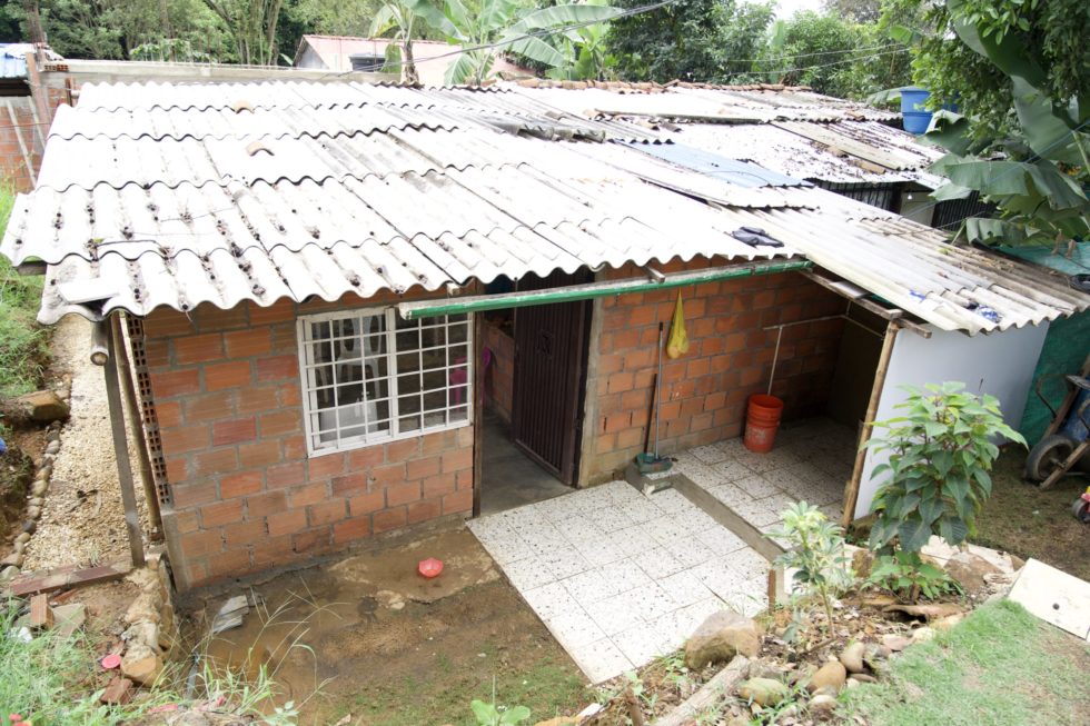 Diana and her husband built their home brick by brick in this unlicensed community in Cali, mostly occupied by families displaced by the war.