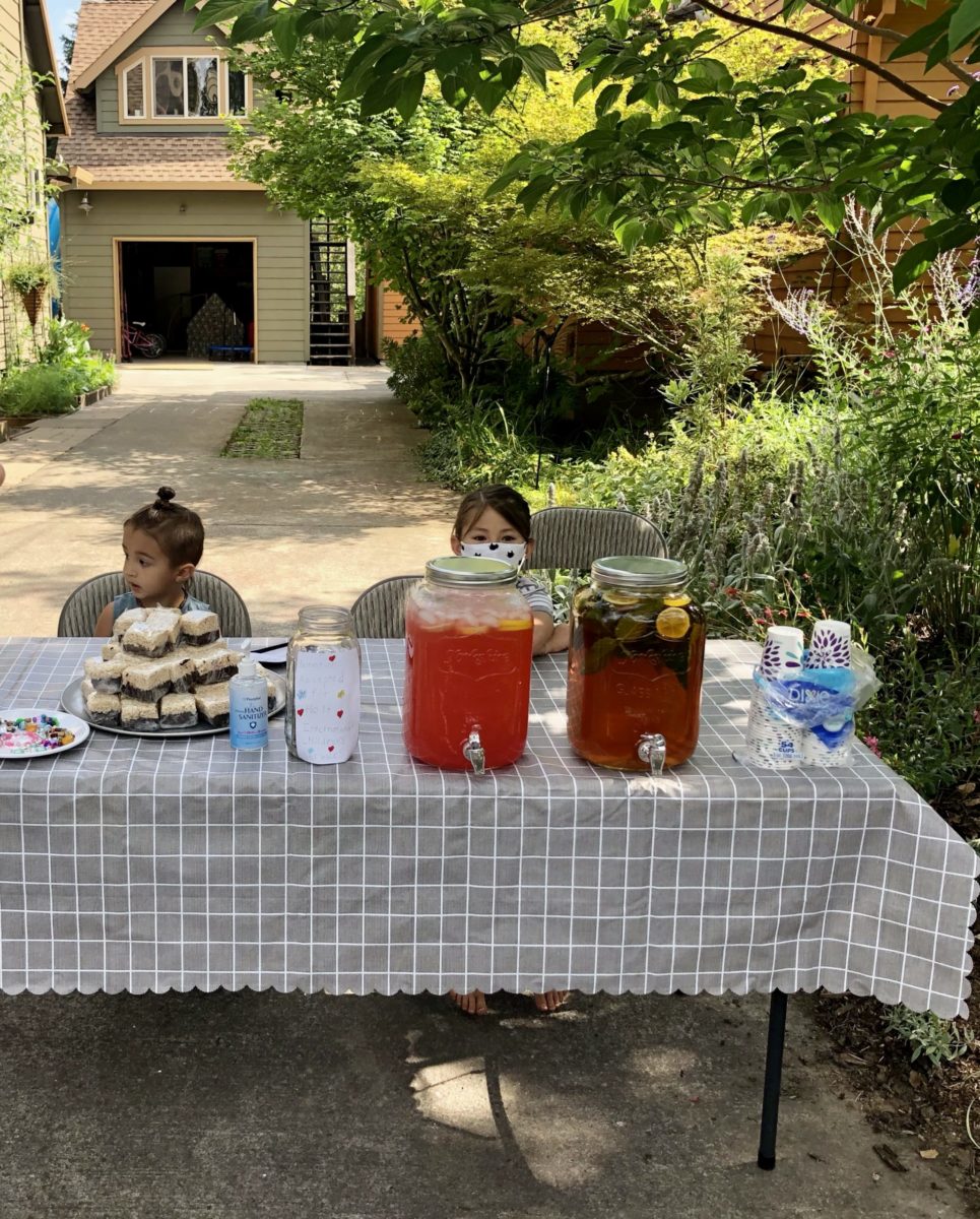 lemonade stand to give a bike