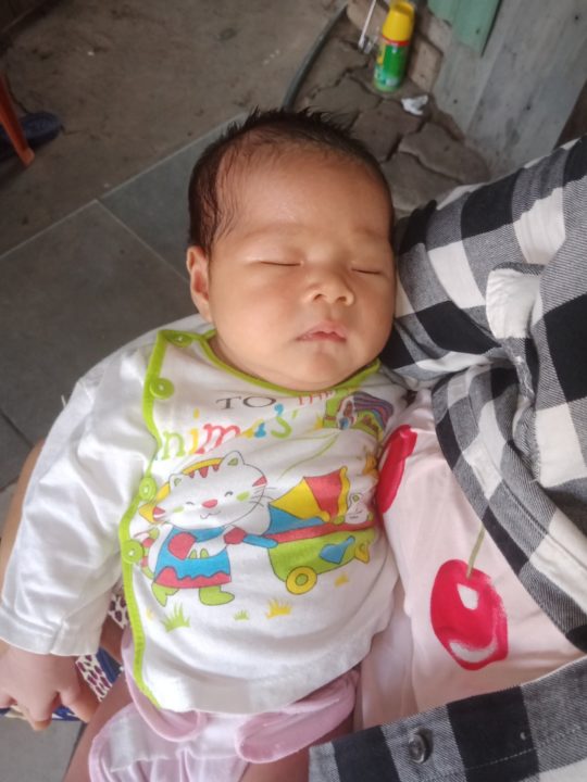 Thanks to sponsors and donors, the mother of this newborn baby received pre and post-natal care and support during the COVID-19 pandemic in Vietnam. 
