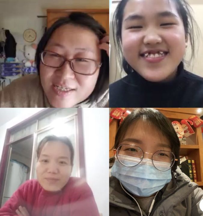 Meeting virtually, Holt social workers in China have continued home visits with children and families.