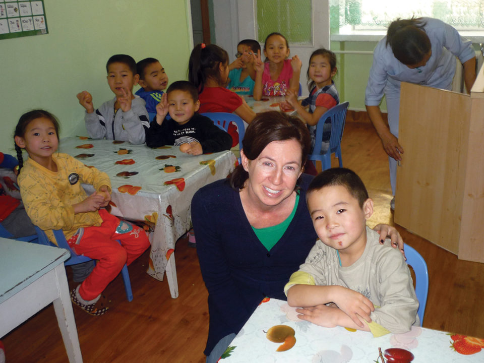  Jen’s sister, Andrea (top), was able to visit Javkhaa twice during her 27-month stint with the Peace Corps in Mongolia.