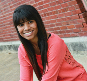 Linda Holm's daughter, who once had a Holt sponsor, in her high school graduation photo. 