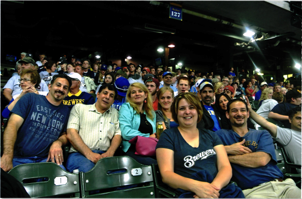 crowd of people at a baseball game