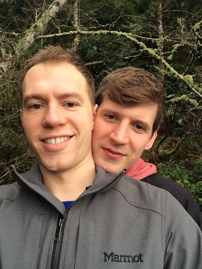 selfie of two man smiling