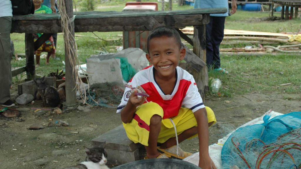 smiling boy in Thailand
