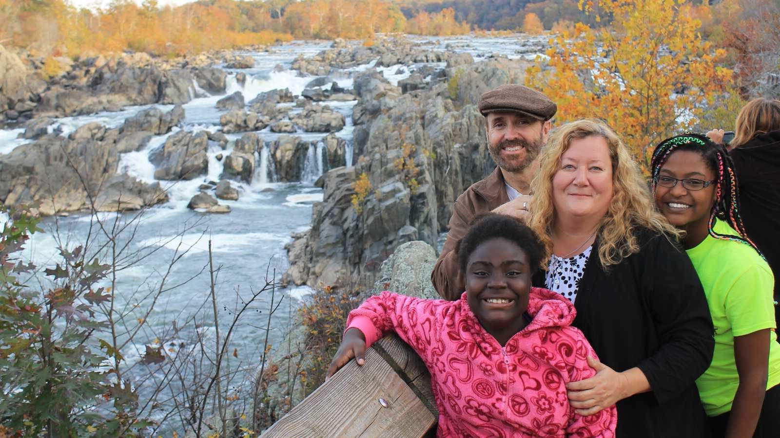 Family of four including two adopted daughters from Haiti
