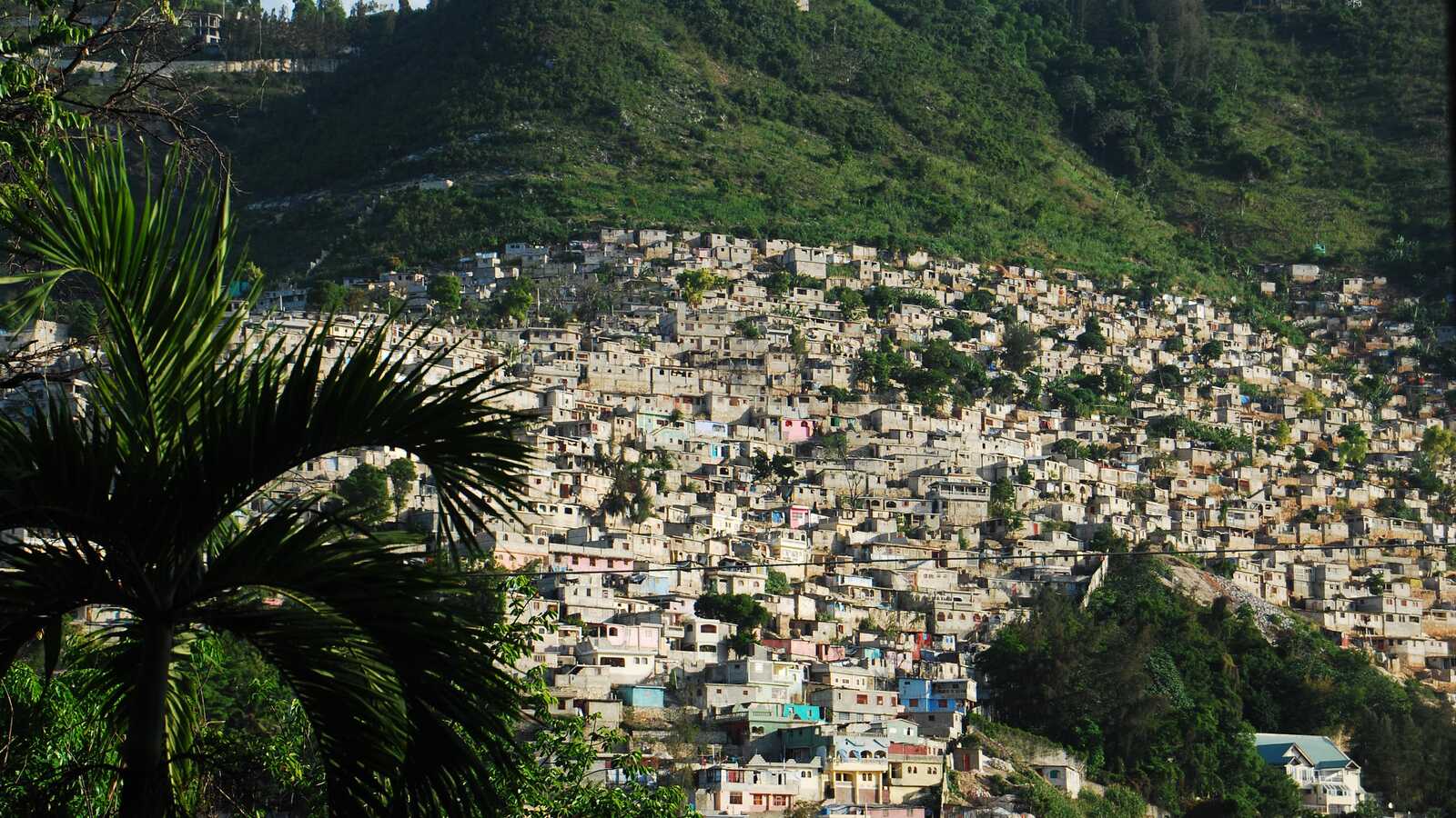 Aerial view of Haiti
