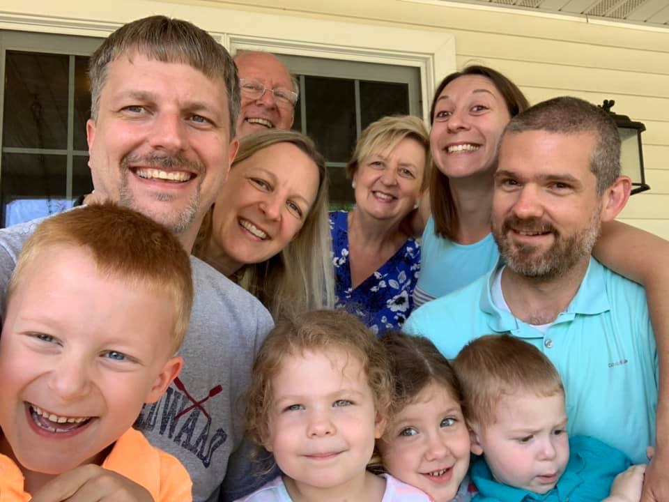 selfie of group of smiling people