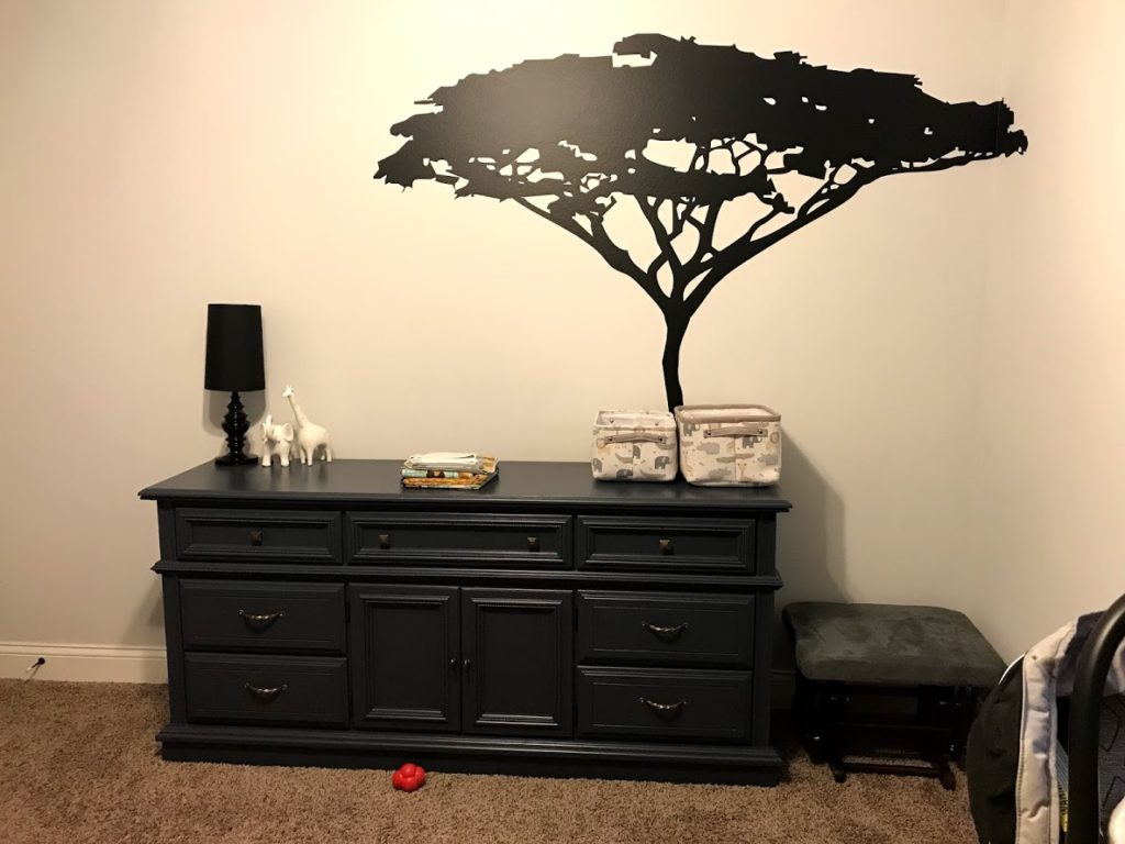 black dresser