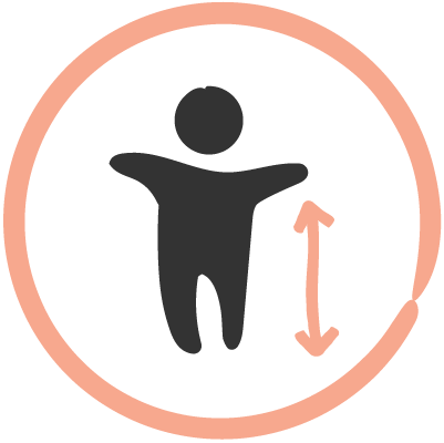 stunting graphic of a child in a circle