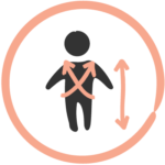 wasting graphic of a child in a circle