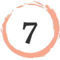 number 7 in a circle