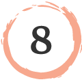 number 8 in a circle