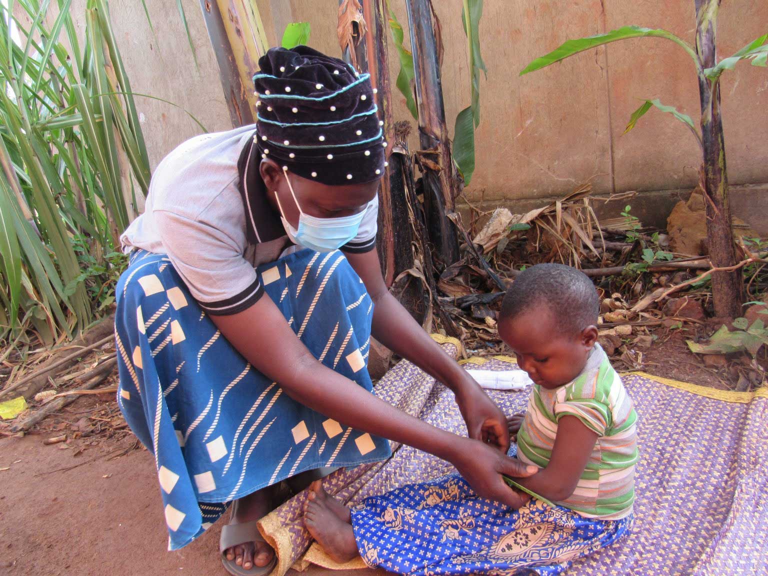 Woman and baby in Uganda