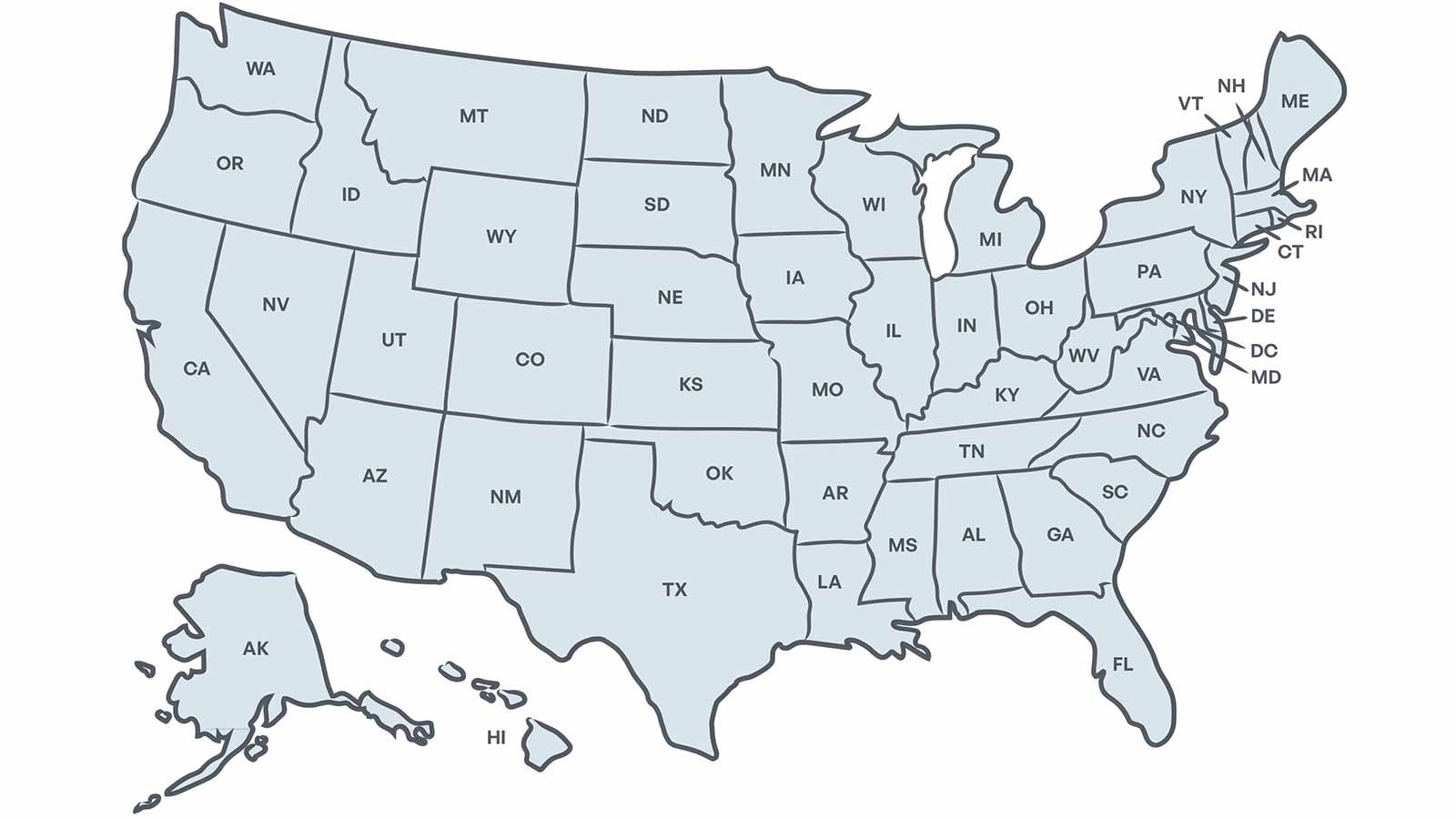 United States map