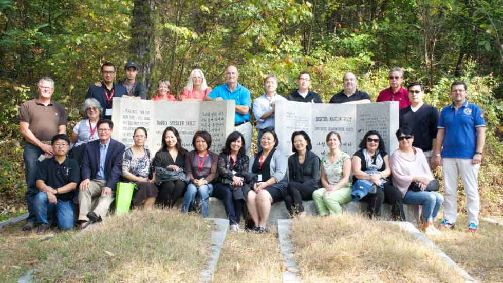 Adoptees, board members and partner agencies visit the Ilsan Center, founded by Harry and Bertha Holt in 1964 to care for children unlikely to find families through adoption.