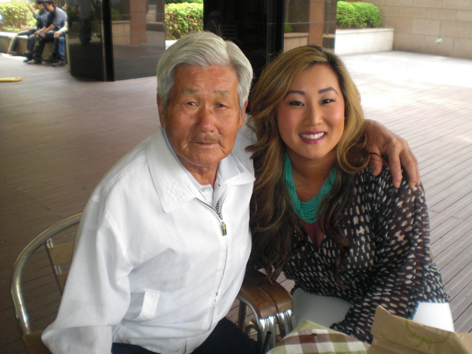 Courtney with her biological grandfather.