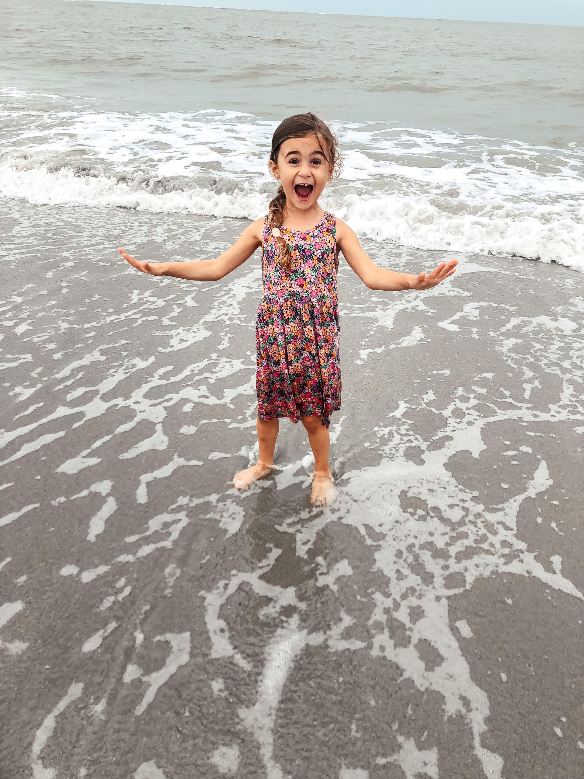 little girl on beach