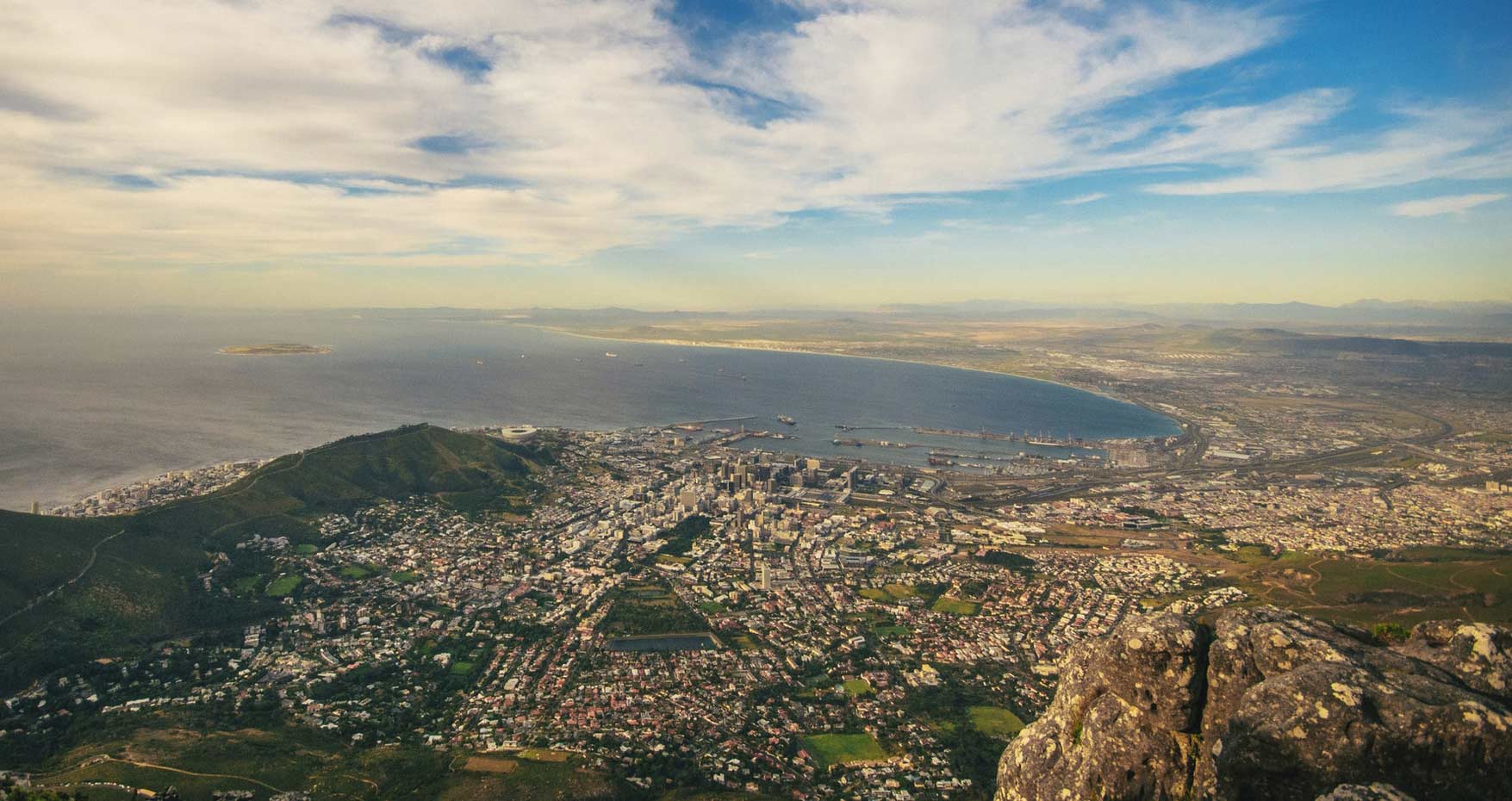 Cape, Town South Africa aerial view