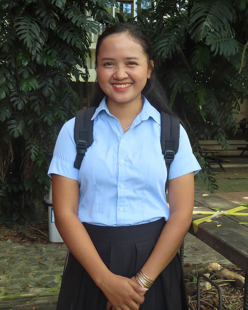 cambodian girl in holt education program