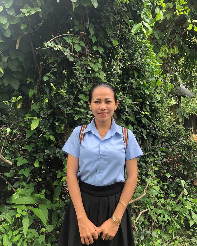 cambodian girl in holt education program