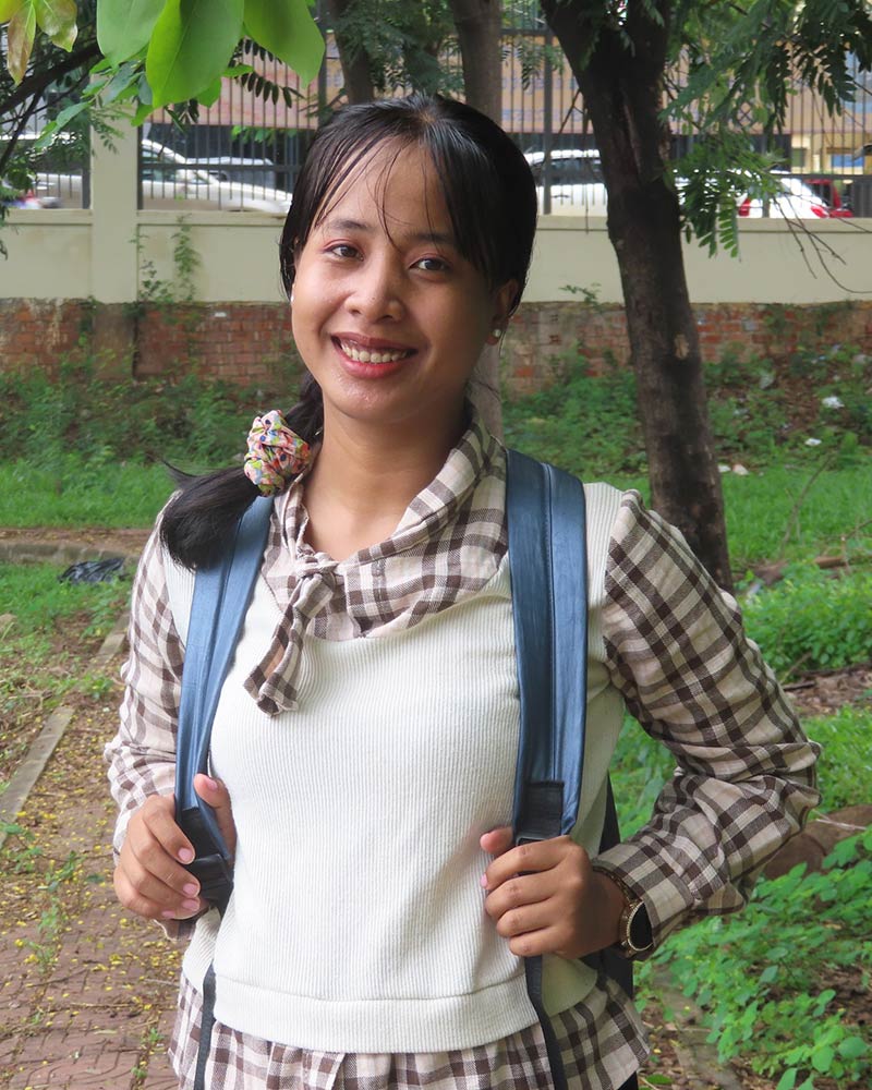 cambodian girl in holt education program