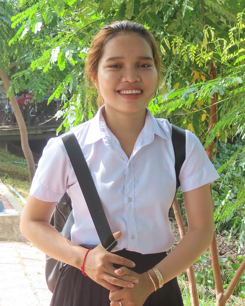 cambodian girl in holt education program