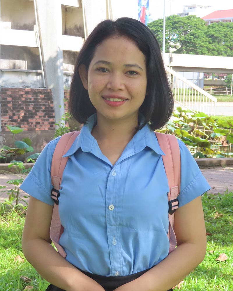 cambodian girl in holt education program